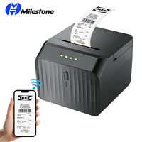 Imprimante thermique de reçus de bureau compacte Milestone MHT-P58C/D avec coupe automatique, impression de factures, 58 mm, commande TSPL, garantie 1 an