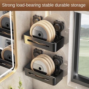 Étagère à ventouse MH-4 pour lavabo de salle de bain, support mural sans perçage, panier <span class=keywords><strong>suspendu</strong></span> à ventouse pour toilettes et lavabo - Product Image 3
