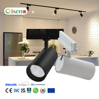 Luminaria LED de Riel TL402 de 30W, Foco de Techo Ra90 UGR19 con Reflector ALANOD, 5 Años de Garantía, Iluminación Moderna de Riel