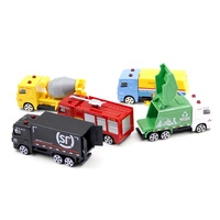 Modèle de véhicule coulissant en plastique ABS moulé sous pression à l'échelle 1:87, série de véhicules d'ingénierie, camion de pompiers JIAYE JY-8713