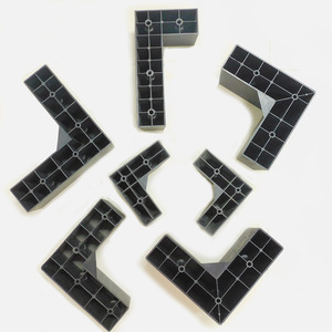 Pieds <span class=keywords><strong>de</strong></span> <span class=keywords><strong>canapé</strong></span> en plastique, carrés, trapézoïdaux, rehausseurs, accessoires <span class=keywords><strong>de</strong></span> quincaillerie pour meubles, renfort universel, style américain - Product Image 2