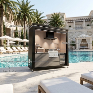 Luxury Design Garden Modular Aluminum Alloy <strong>Outdoor</strong> <strong>Kitchen</strong> Unit BBQ Grill <strong>Outdoor</strong> Camping <strong>Kitchen</strong> Cabinet - Product Image 3