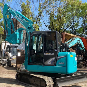Mini-excavatrice Kobelco SK60 de 6 tonnes de haute qualité, moteur d'origine japonais, pompe, moteur principal, modèle 2013, Shanghai City Construction - Product Image 1