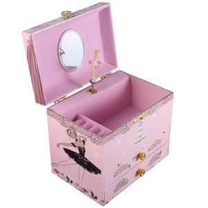 कभी भी उज्ज्वल कारखाने कस्टम लोगो संगीत बॉक्स 175 # लकड़ी mdf कागज पवन-अप उष्णकटिबंधीय वन बैलेरीना दर्पण के साथ जन्मदिन उपहार - Product Image 2