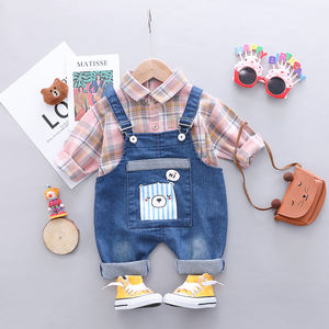 Ensembles de vêtements pour bébés garçons : Pantalons et chemises longues en jean, designs élégants, prix avantageux, de fabricants - Product Image 2