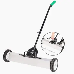 Dailymag Hot Sale Heavy Duty 18" 24" 36" Road Rolling Wheels Magnetic Sweeper with Release