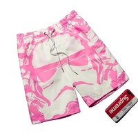 Celana Pantai Seamless Ukuran Besar dengan Logo OEM Custom, Celana Renang Motif Flamingo untuk Dewasa