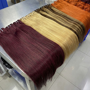 Extensions de cheveux lisses de 18 à 26 pouces, 100% cheveux humains vierges Remy, super double trame, tissées à la main, cheveux tressés pour une tête entière - Product Image 2