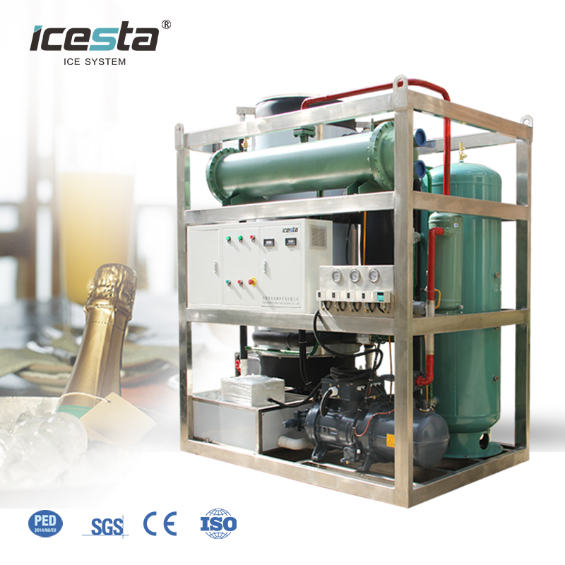 ICESTA 10 15 20ton/24hrs Industrial Tube ice Plant With Packing Machine 25T