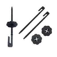 Clip de fixation en nylon pour panneaux solaires - Noir, facile à installer