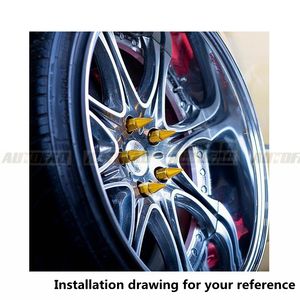 ADDCO <span class=keywords><strong>Blox</strong></span> 20 pz/set M12x1.25 / M12x1.5 alluminio 50MM estesi sintonizzatore ruote cerchi alette dadi con punte punta lancia BLOX750DJT - Product Image 6