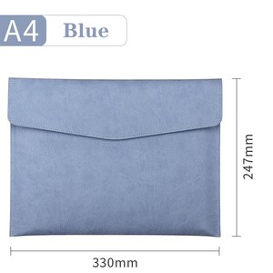 <span class=keywords><strong>Pochette</strong></span> d'organisation de documents A4 en <span class=keywords><strong>cuir</strong></span> PU durable coloré avec sac de classement de bureau multifonction Logo personnalisé - Product Image 3