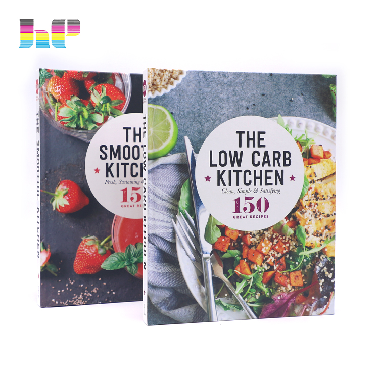 Модная цветная Высококачественная твердая обложка, полноцветная книга для еды, печатная книга для готовки