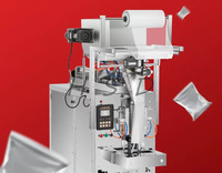 Machine de remplissage et de scellage arrière horizontale pneumatique à trémie, de grande qualité et très vendue, pour pâtes, sauces, ketchup, miel