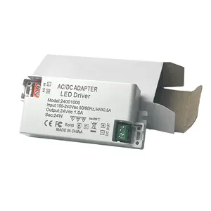 Baixo Preço Novo Estilo Relé Driver Fonte De Alimentação 24V 500Ma 600Ma Led Transformador Ip20 12V Switch Mode Fonte De Alimentação