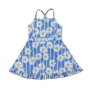 Vestido Deportivo RTS con Estampado Floral para Niñas Pequeñas, Shorts con Forro, para Jugar Tenis, Yoga y Deportes - Product Image 1