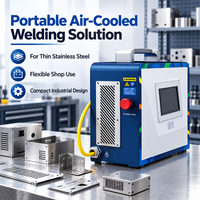 Soudeuse par points portable QCW 300W, refroidie par air, machine de soudage laser de précision pour la fabrication de tôles fines et de petites pièces