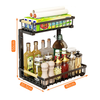 Étagère coulissante à 2 niveaux DOOSO pour sous-évier, organisateur de rangement pour cuisine, salle de bain et garde-manger