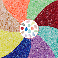 450g de Virutas de Vidrio Iridiscentes AB de 1-4mm, Grava de Cristal Irregular a Granel para Arte de Uñas, Resina, Joyería, Manualidades DIY, Decoración de Bodas