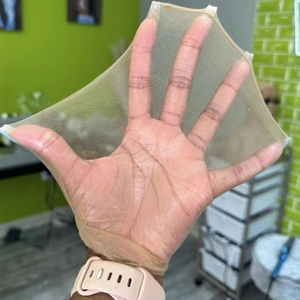 Biểu Tượng Tùy Chỉnh Tóc Giả Làm Cap Mềm Chất Liệu Da Khỏa Thân Siêu Mỏng Tóc Giả Thả Sâu Nâu HD Sheer Tóc Giả Cap - Product Image 2