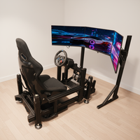 Simulador de Carreras YHY F1, Cabina de Simulación para Parques de Entretenimiento Comerciales, Plataforma de Conducción con Movimiento de 3 Grados de Libertad