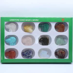 <span class=keywords><strong>Precio</strong></span> barato de la talla de piedra 40*34mm curación cristales piedras cabeza de perro estatuas de <span class=keywords><strong>precio</strong></span> barato esculturas - Product Image 5