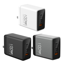 Bloc chargeur mural USB C 100W, 3 ports multi-GaN II Smart PD, charge ultra-rapide, adaptateur secteur compact pour ordinateurs portables, iPhone Galaxx
