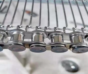 304 Besi Tahan Karat Poros Pivot Rantai Tautan Sabuk Jala Sabuk Konveyor Teh Pengeringan Sabuk Jala - Product Image 3