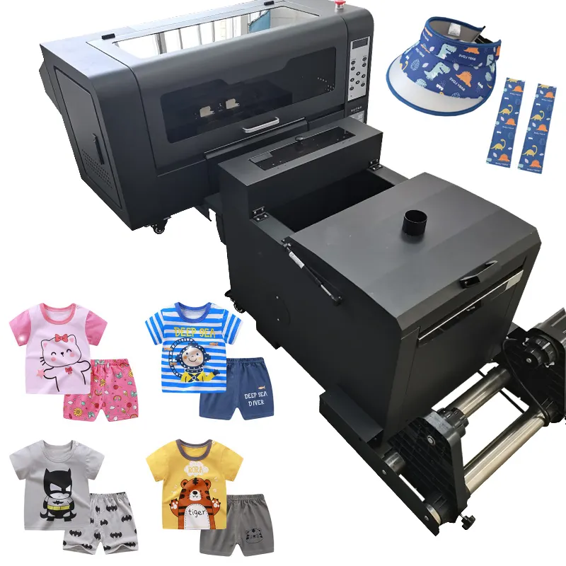 New Trend 30Cm Dtf Direct Pet Film Printer Dual Xp600 Head Shaker Powder Machine T-Shirt Garment A3 Dtf Printer