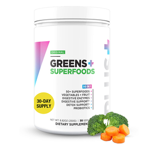 Factory Direct Super Greens Pulver 50 Super foods 250g 30 Portionen Digest ive Detox Nahrungs ergänzungs mittel - Product Image 1