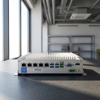 Mini PC industriel sans ventilateur Intel I3-6100U, ordinateur embarqué avec 5 ports LAN en option, 4 ports PoE, large plage de température, certifié CE RoHS, pour l'automatisation et les applications frontalières