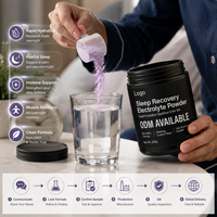 Poudre d'électrolytes non-OGM à absorption rapide pour adultes, mélange de boisson relaxante pour le sommeil, saveur personnalisée ODM, hydratation rapide, récupération du sommeil