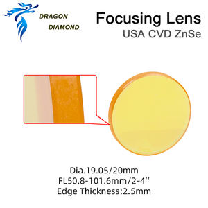 레이저 절단 조각기에 대한 미국 ZnSe Co2 레이저 포커스 렌즈 Dia.12mm FL.38.1/50.8/63.5/76.2/101.6mm 초점 거리 - Product Image 6