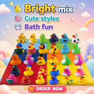 Pato de Goma de 2 Pulgadas, Juguete Sensorial Antiestrés, Flotante en Agua, con Logotipo Personalizado, para Niños de 0 a 3 Años, Recuerdo de Fiesta, Venta al Por Mayor - Product Image 4