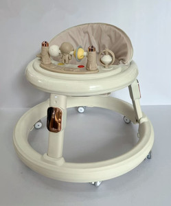 Andador Multifuncional Antivuelco para Niños, Coche de Juguete Plegable de Plástico para Niños y Niñas con Luces y Funciones de Aprendizaje - Product Image 1