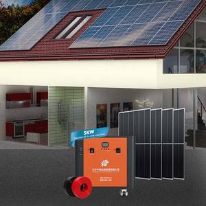 Sistema de Energía Solar Fotovoltaica Personalizado ZXD de 10kwh, Sistema de Energía Solar Doméstica Fuera de la Red de 5kw, 6.2kw, 11kw con Batería, Precio por Placa, <span class=keywords><strong>para</strong></span> Toda la Casa - Product Image 4