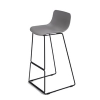 Tabouret de bar chaise haute pieds en acier chaises de bar noires pour cuisine tabouret de bar moderne