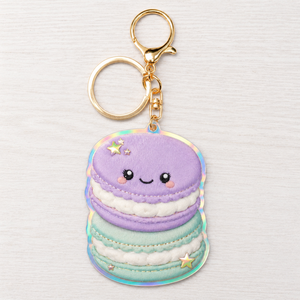 Porte-clés en plastique en gros, thème fruits et desserts, personnalisé, mignon, breloque de sac, cadeau EYD - Product Image 1