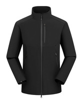 Veste Softshell Unisexe OEM Hiver-Printemps Imperméable Coupe-Vent avec Broderie Col Montant Vêtement Décontracté d'Extérieur