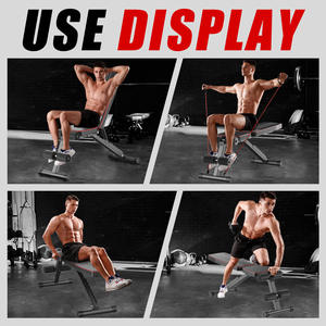 Banco de Pesas Ajustable FlyingBird - Equipo de Ejercicio Multifuncional Portátil de Metal con Capacidad de 150 kg, Banco de Entrenamiento Inclinable/Declinable - Product Image 4