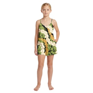 Combinaisons pour enfants personnalisées Cozy Polynesia, style Samoan Pua Kenikeni, combinaisons pour filles, combinaisons décontractées de haute qualité, shorts de plage hawaïens - Product Image 1