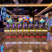 Machine à poussoir de pièces de monnaie, directement de l'usine, pour parcs d'attractions et divertissement, machine d'arcade à monnayeur, 7 joueurs, avec fonction bonus