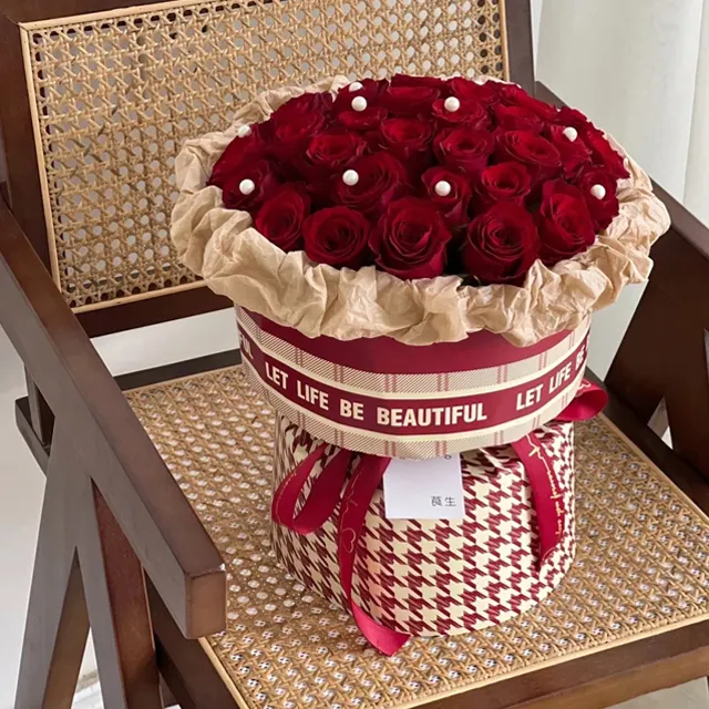 Hadiah Grosir Kertas Tisu Bunga Lembar Pak Pencetakan Tahan Air Gaya Bunga Kemasan Kertas Pembungkus untuk Buket