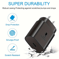 Chargeur rapide GaN TKT 2026 25W avec ports Type C, adaptateur secteur mural, chargeur de téléphone pour iPhone, ordinateur portable, adaptateur de prise US, chargeur PD