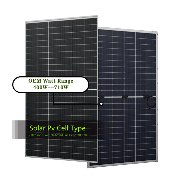 BR SOLAR High Efficiency PERC Half Cell Solar Module Kit 450w Poly Mono Solar Panels for PV Generation System