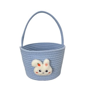 Phục Sinh Trang Trí Bông Giỏ <span class=keywords><strong>Wicker</strong></span> Gấp Organizer Cho Thực Phẩm Đồ Lặt Vặt Phòng Khách Văn Phòng Bàn Cà Phê Lưu Trữ - Product Image 2