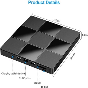 Grabadora de <span class=keywords><strong>DVD</strong></span> externa, concentrador USB, lector de tarjetas SD/TF, interfaz USB 3,0 + tipo C, <span class=keywords><strong>DVD</strong></span>+R/RW, CD-R/<span class=keywords><strong>W</strong></span>, compatible con Plug & Play para MacBook Pro/Air - Product Image 6