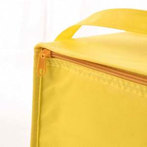 Sac isotherme portable personnalisé pas cher en non-tissé, grand format, imperméable, avec fermeture éclair et poche intérieure pour le déjeuner - Product Image 5