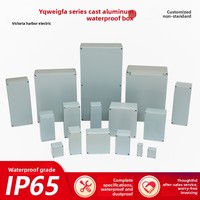 Boîtiers de jonction étanches IP66 en aluminium moulé pour extérieur, vendus par le fabricant, avec bouton-poussoir métallique, pour usage intérieur/extérieur
