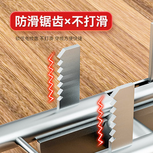 Single Person Wire <b>Threading</b> Assistant <b>Tool</b> Stainless Steel Rigid Electrician Wiring <b>Tool</b> For Pvc Conduit - Product Image 4